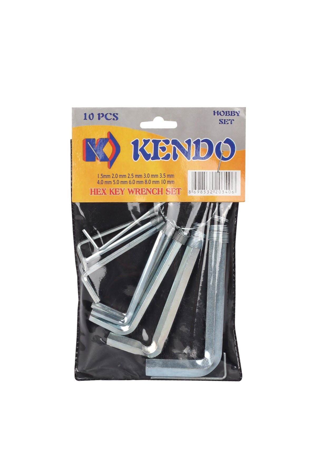 EDONİ -- KENDO--  KAS901 ALLEN SETİ VAKUMLU 10 PARÇA