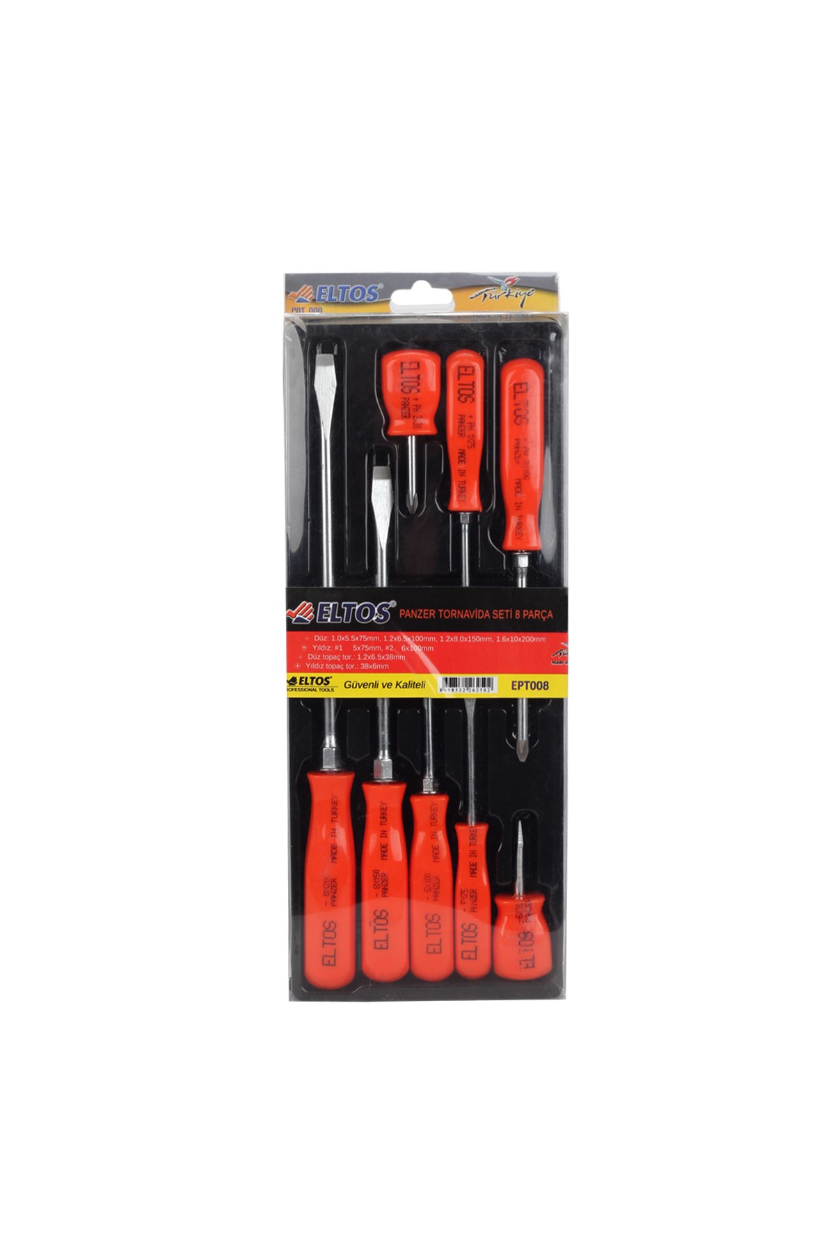 EDONİ EPT008 PANZER TORNAVİDA SETİ 8Lİ