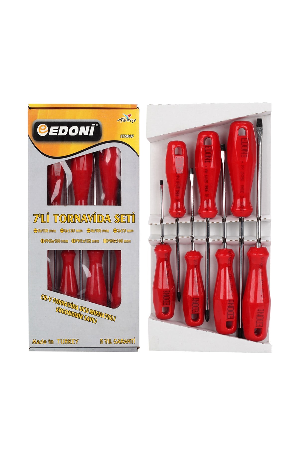 EDONİ ETS007 TORNAVİDA SETİ 7Lİ