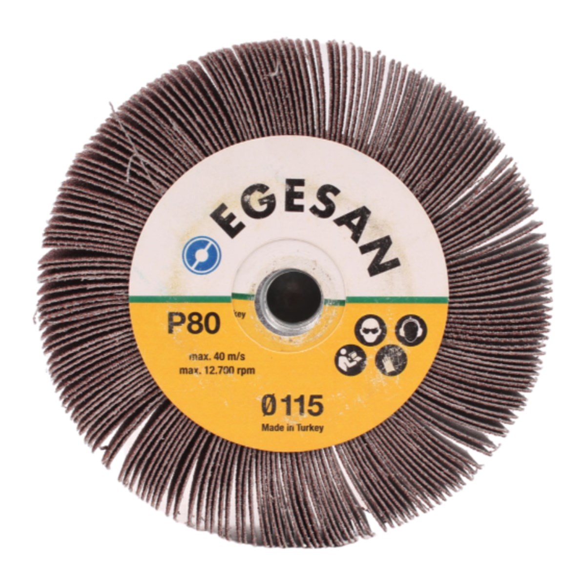 Egeli Vidalı Mop Disk Zımpara 115*22 P80Kum - 7Kat