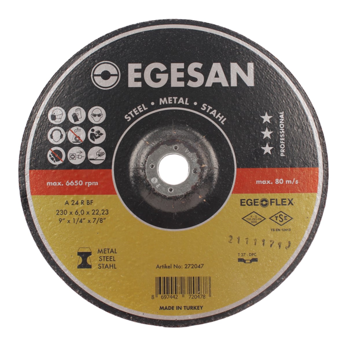 EGESAN 230*6 METAL TAŞLAMA