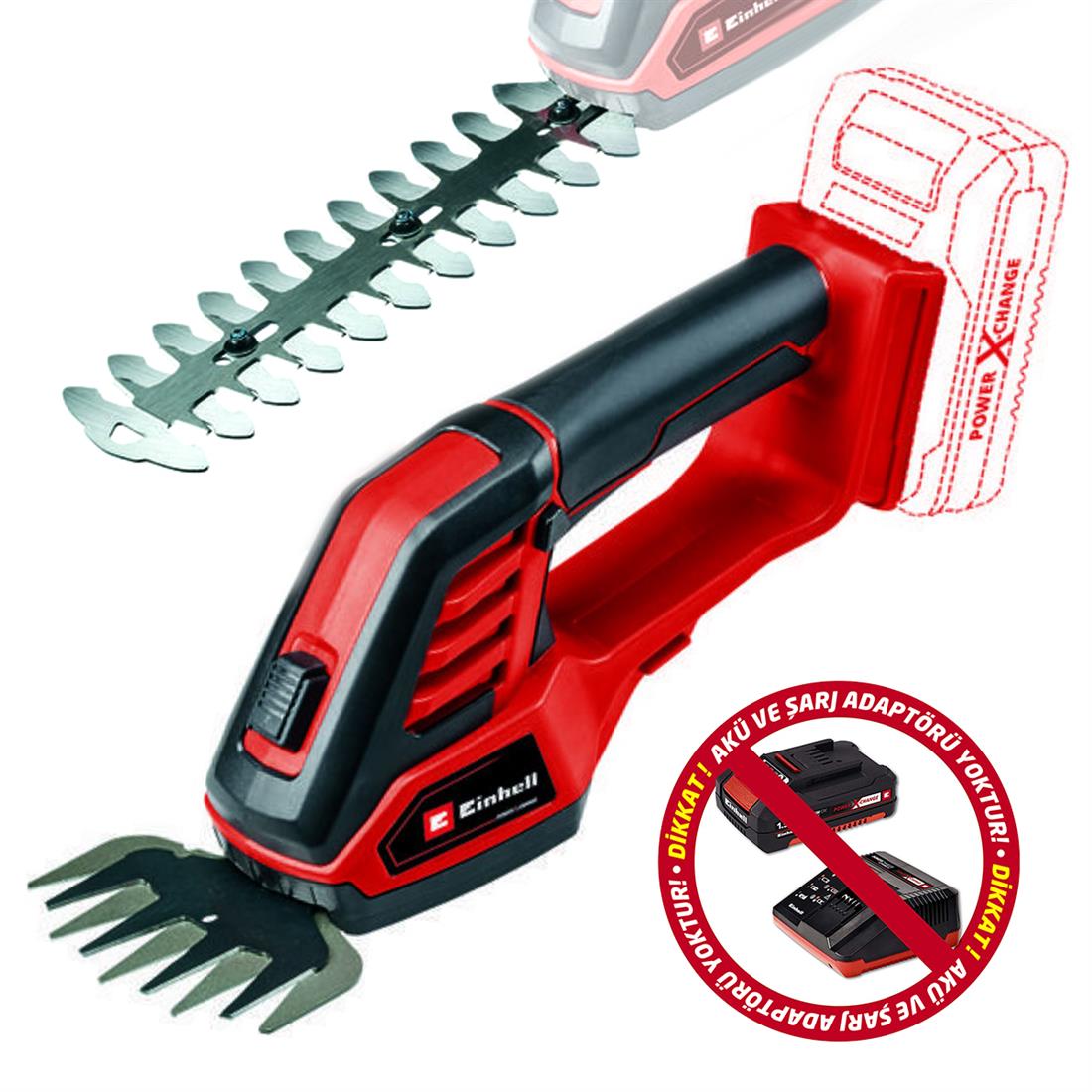 Einhell GE-CG 18/100 Li Akülü Çit Budama Solo (Aküsüz) - 3410313