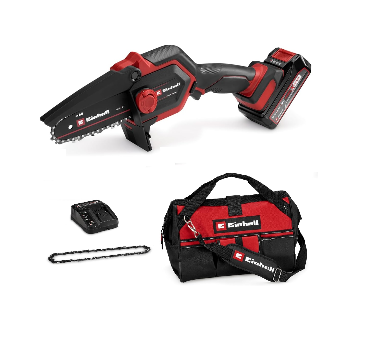 Einhell GE-PS 18/15 Li Bag Kit  Akülü 2,5 Ah Dal Budama Testeresi - 4600043