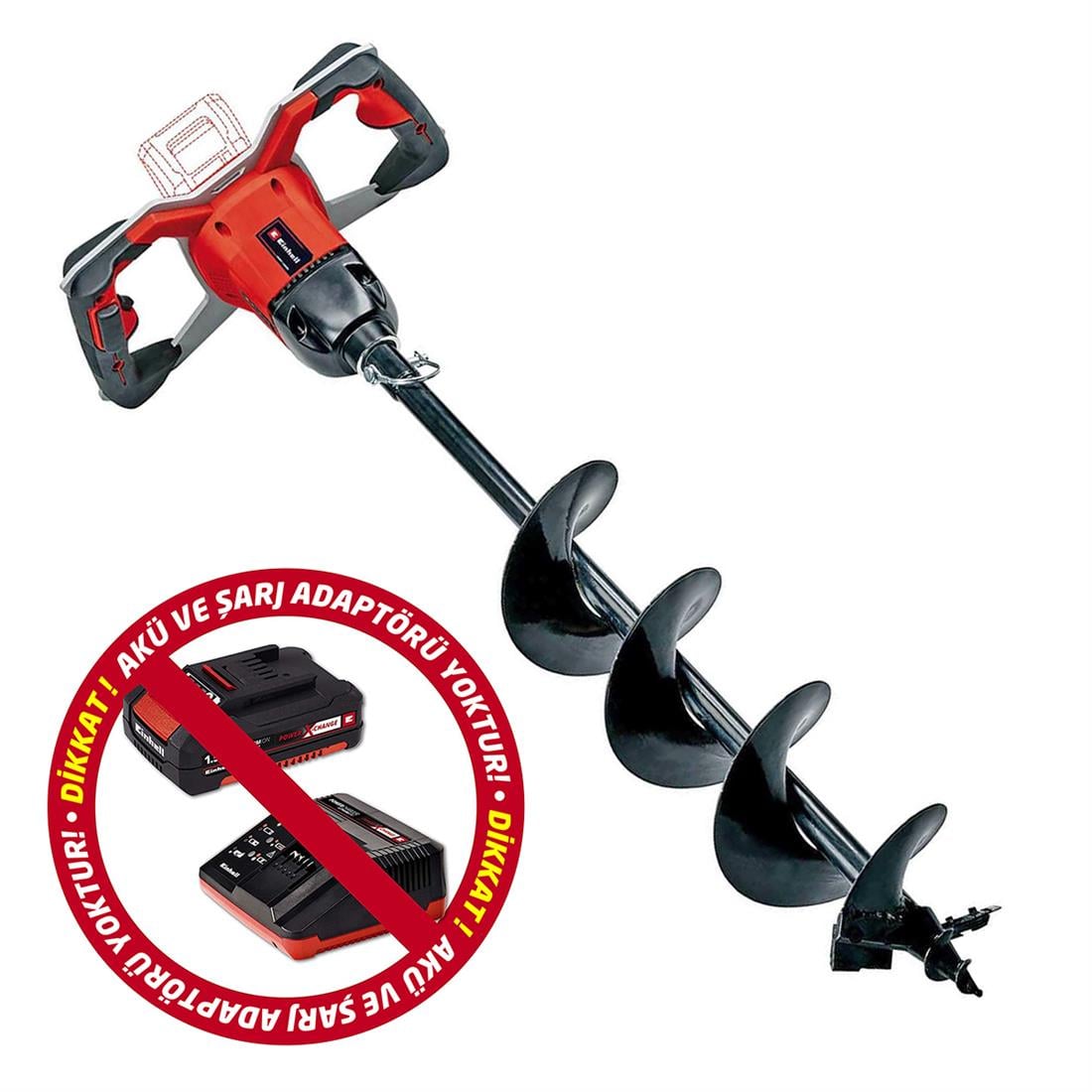Einhell GP-EA18/150 Li BL Akülü Toprak Burgu Makinesi Solo (Aküsüz) - 3437000