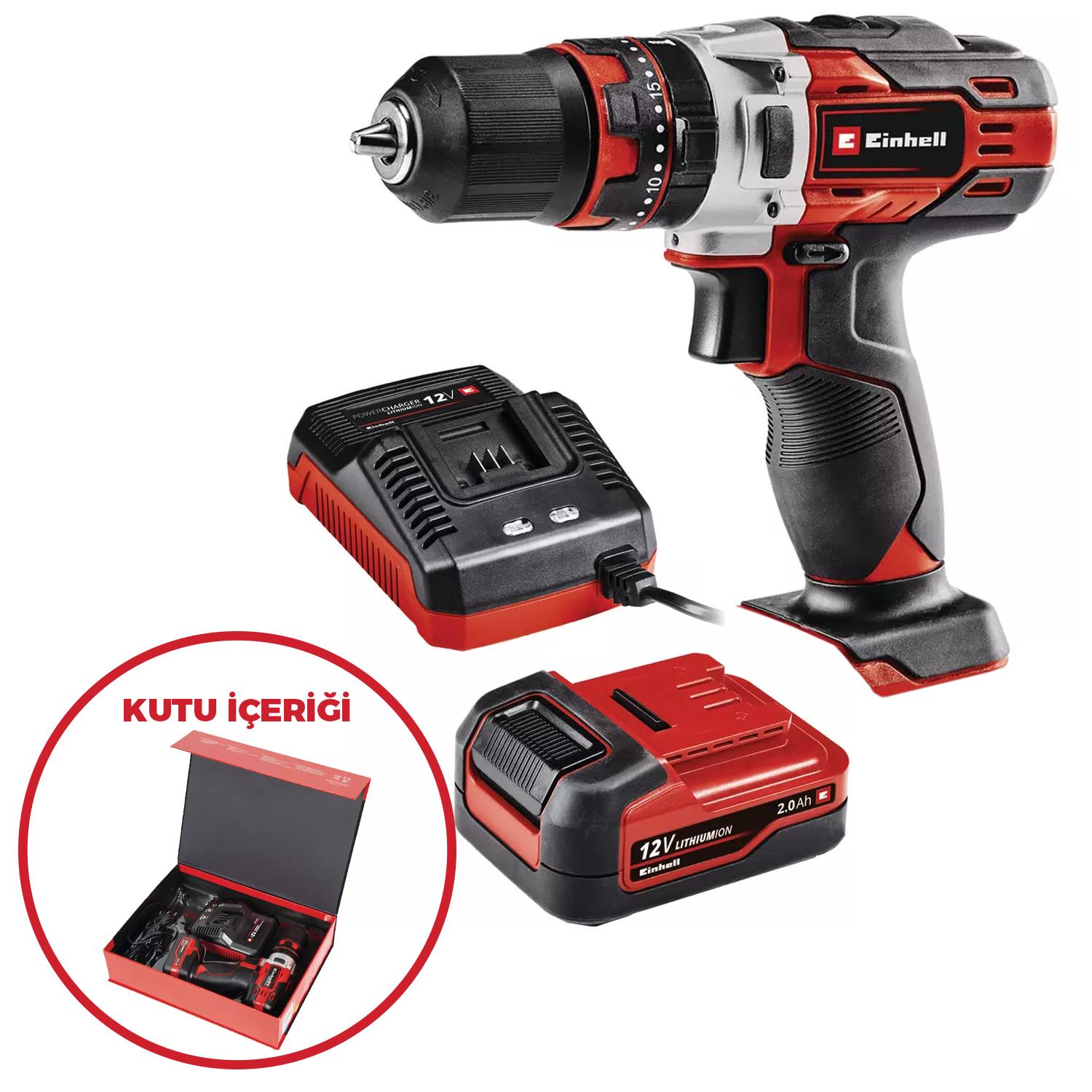 Einhell TE-CD 12/1 Li-i (1x2,0 Ah) Akülü Darbeli Vidalama - 4513895