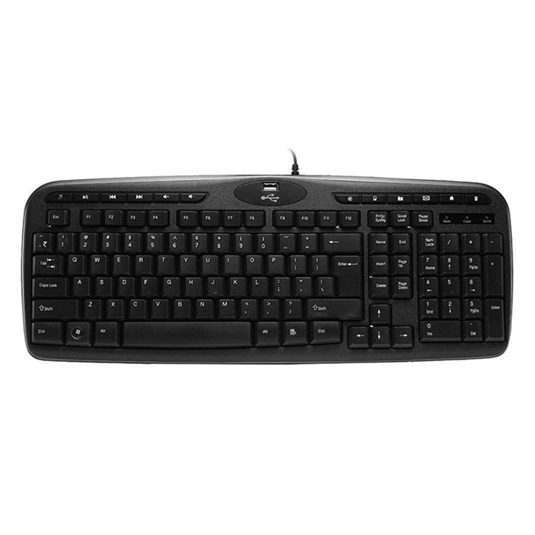 Everest KB-799 Siyah USB 1*USB Hub Q Multimedia Klavye 29093