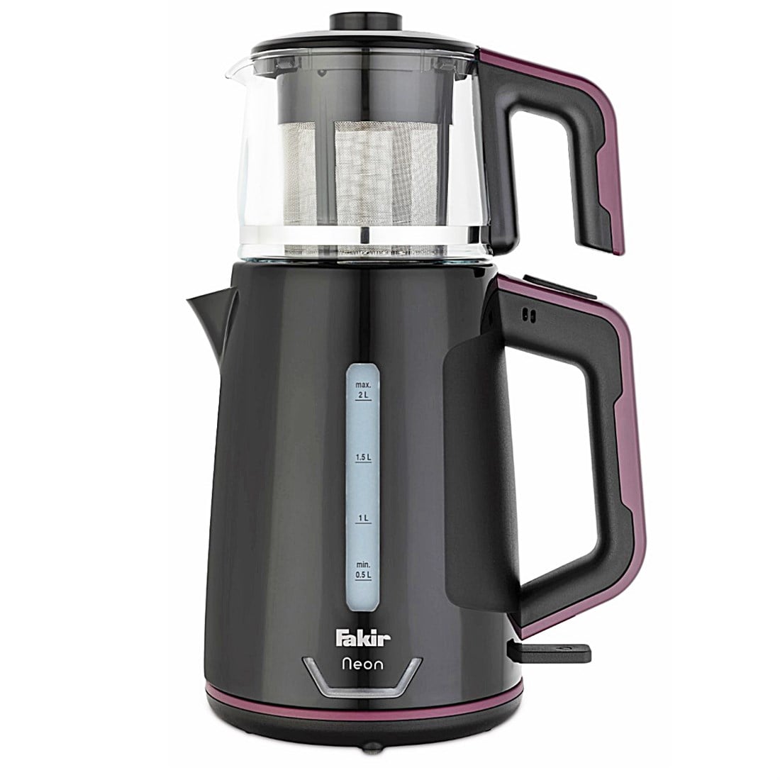 Fakir Neon Çay Makinesi Siyah Violet - 41004264