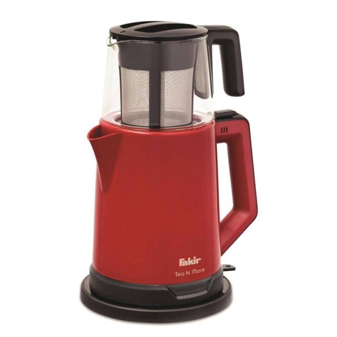 Fakir Tea N More 1800 W 1.1 lt Demleme 1.7 lt Su Isıtma Kapasiteli Çay Makinesi Kırmızı 41004091