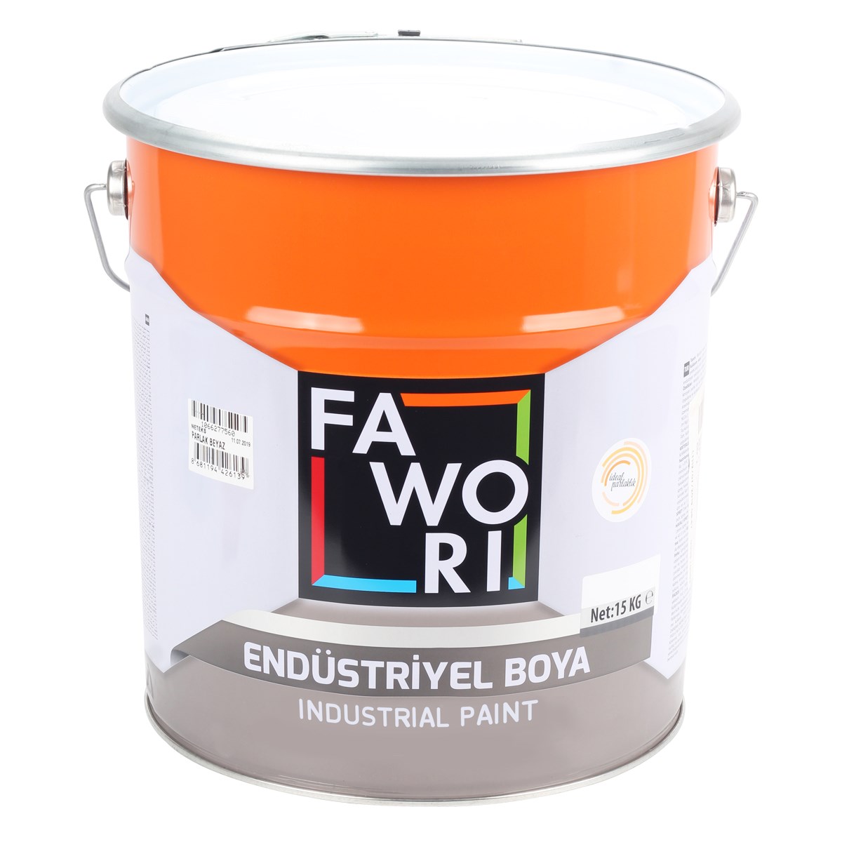 FAWORİ İDEAL PARLAK END. BOYA PARLAK BEYAZ 15KG