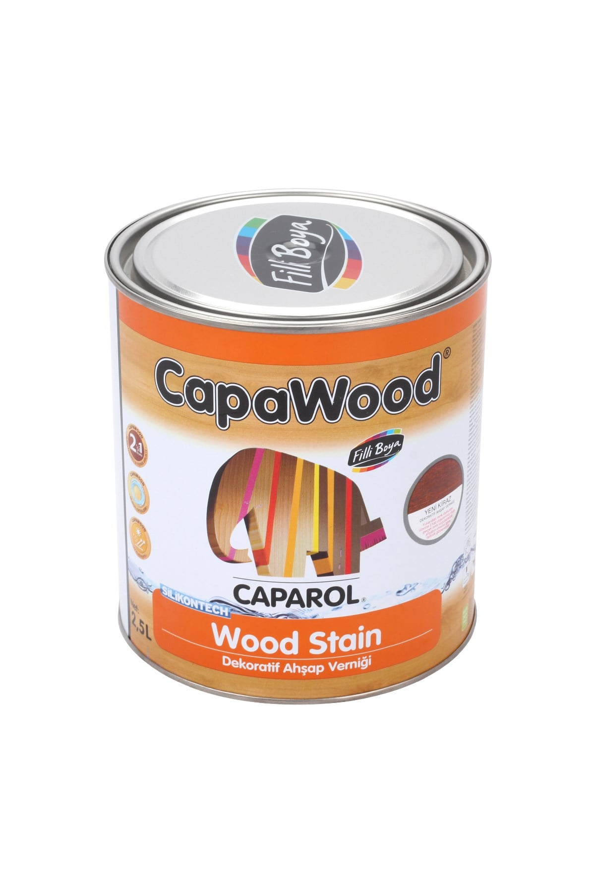 FİLLİ CAPAWOOD DEKORATİF AHŞAP RENKL. RUSTEK  AÇIK MEŞE 2,5LT