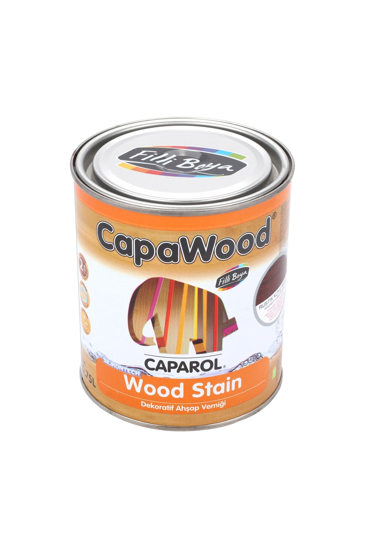 FİLLİ CAPAWOOD DEKORATİF AHŞAP VERNİK KOYU MEŞE 0,75LT