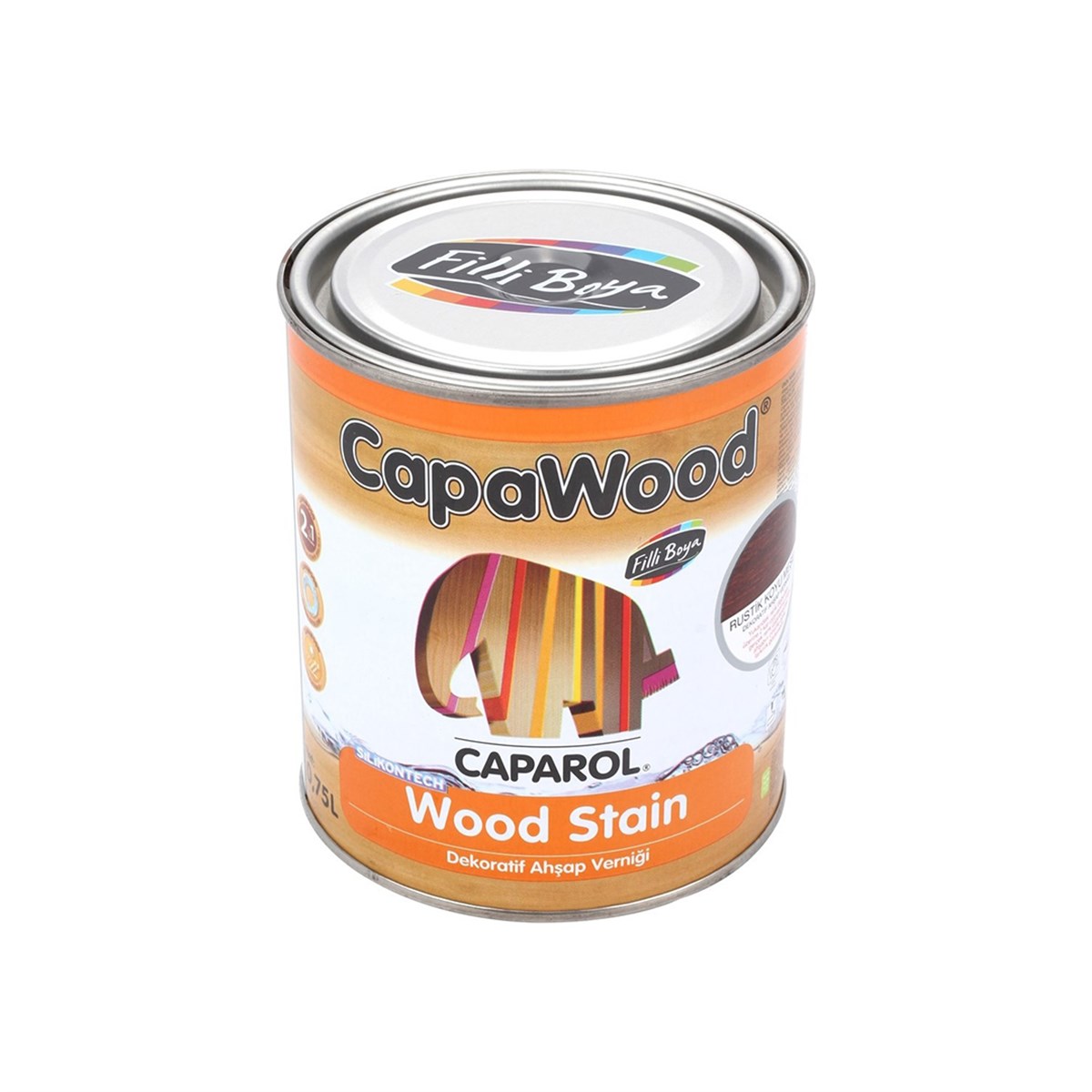 Filli Capawood Dekoratif Ahşap Vernik Yeni Siyah 0,75Lt 3000-3250-11-00014