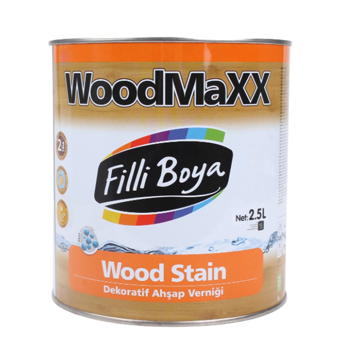 Filli W.Maxx Dek Ahşap Verniği (Vernikli)RU Açıkmeşe 2,5L  3000-3294-08-00006