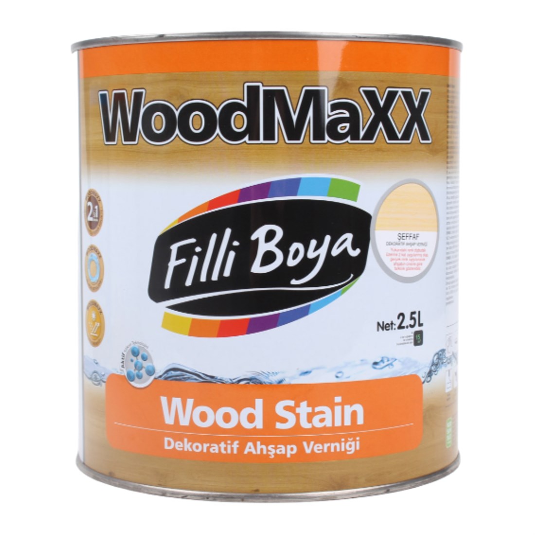 Filli W.Maxx Dek Ahşap Verniği Şeffaf 2,5Lt  3000-3294-08-00001