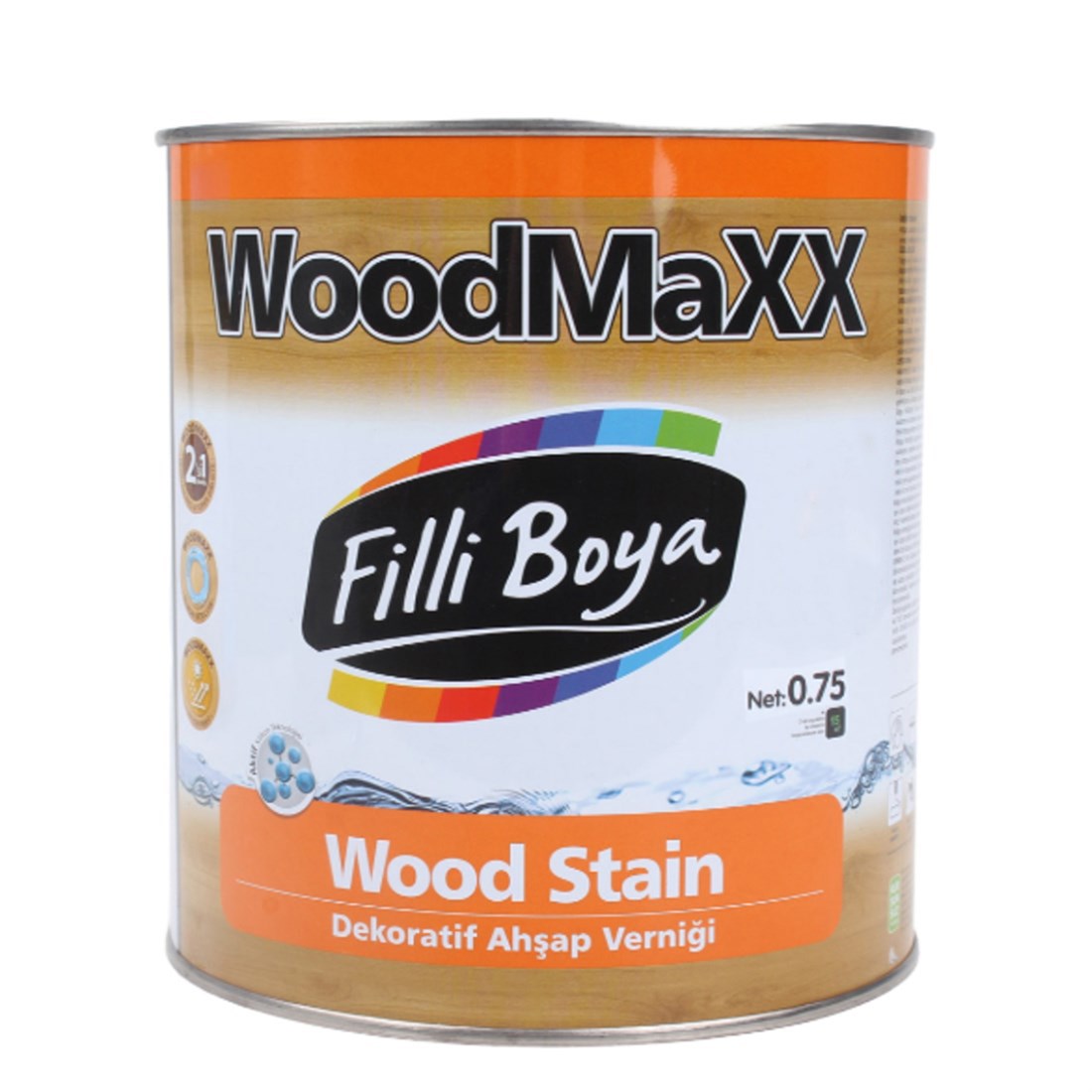 Filli W.Maxx Dekoratif Ahşap Vernik (Vernikli) Açık Meşe 0,75Lt