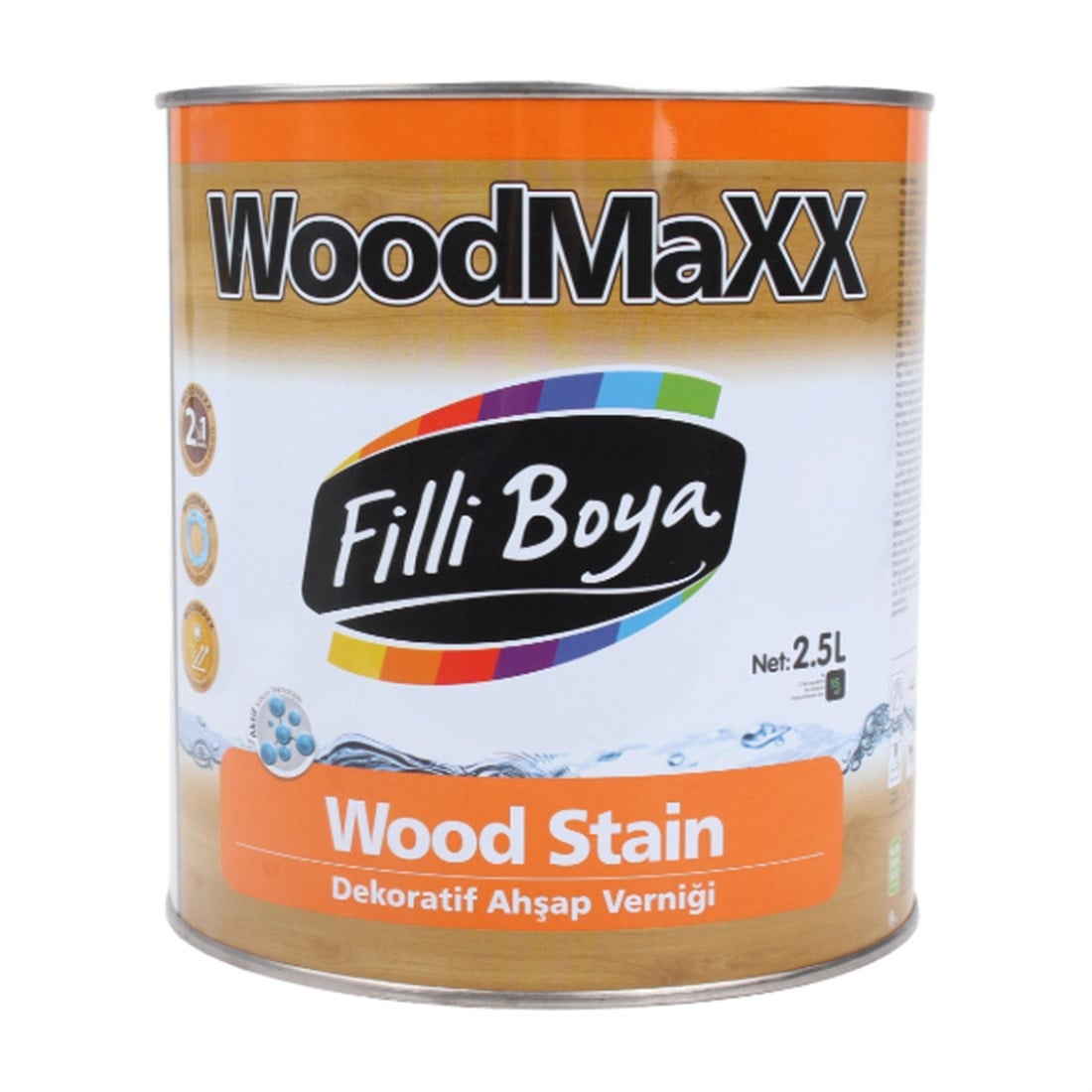 Filli WoodMaxx Dekoratif Ahşap Vernikli Antikceviz 2,5Lt 