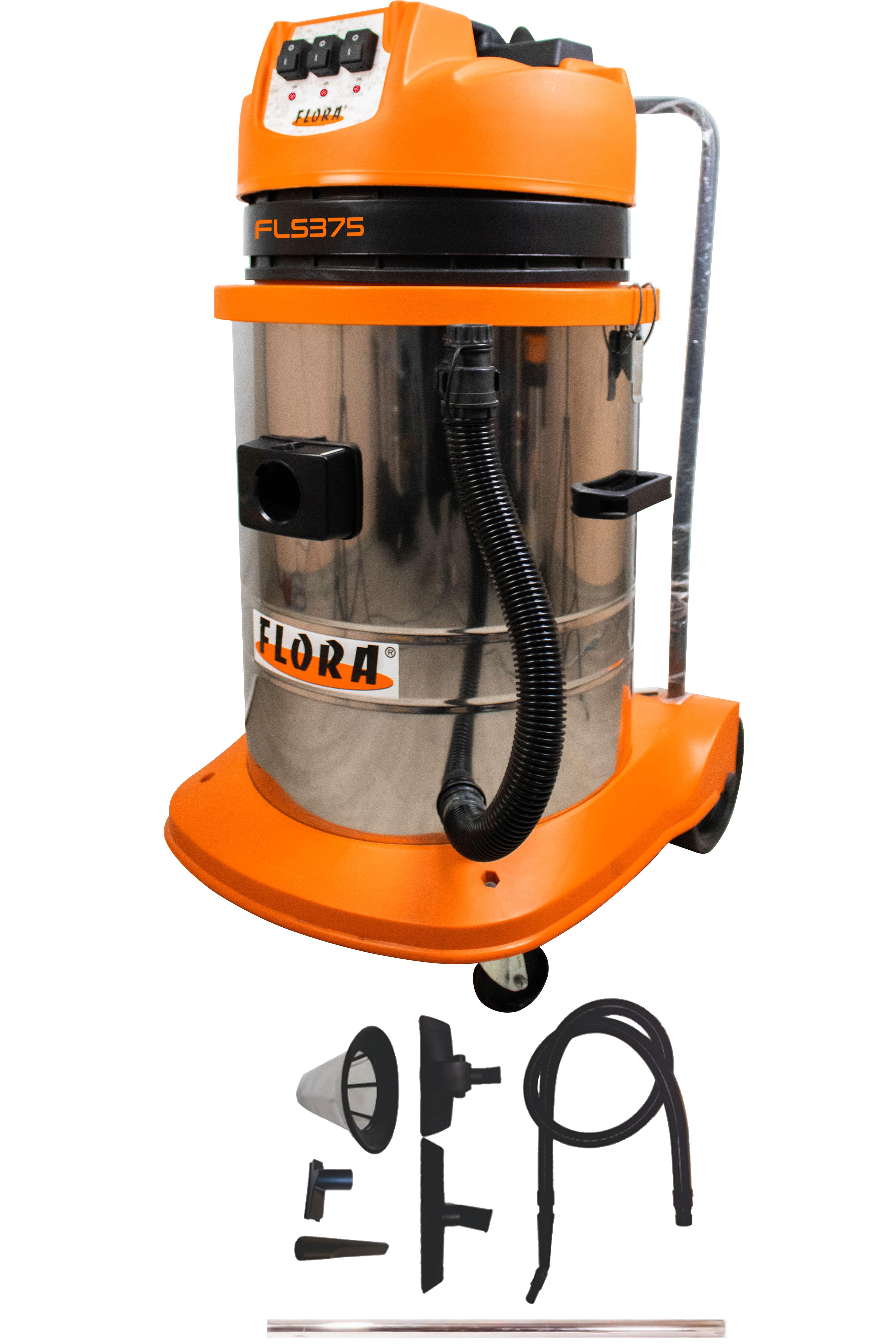 FLORA Fls 375 3motor.72 Lt.Süpürge - Oto Aparatlı