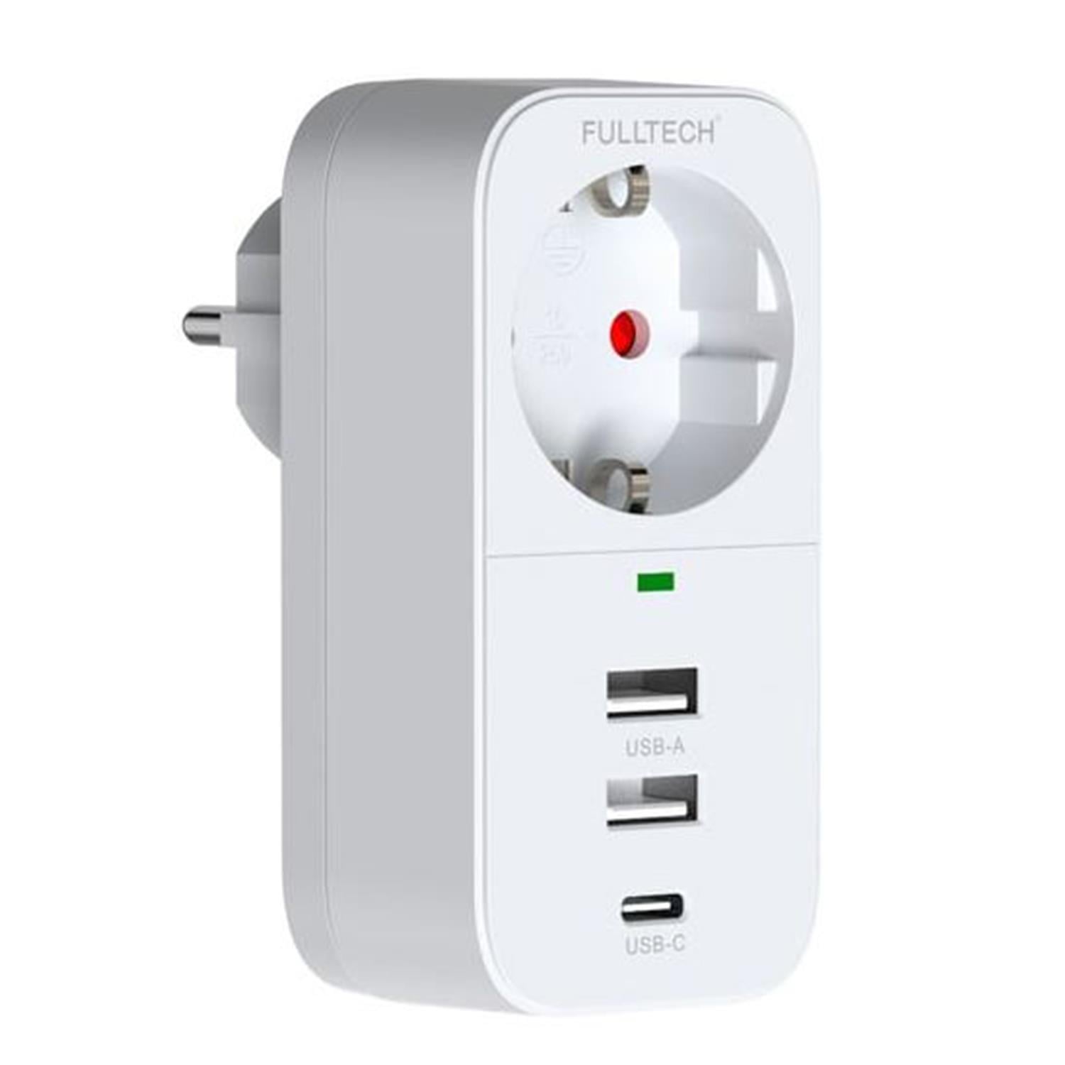 Fulltech Ftr-17 Akım Korumalı Priz - 06424