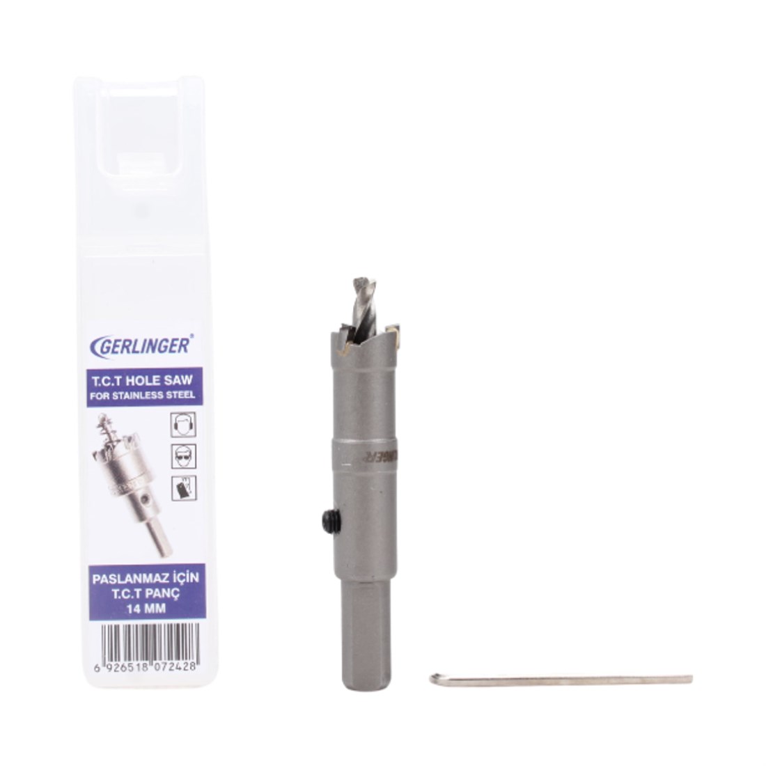Gerlinger T.C.T Panç Delikli Testere Paslanmaz İçin 14Mm Getp014