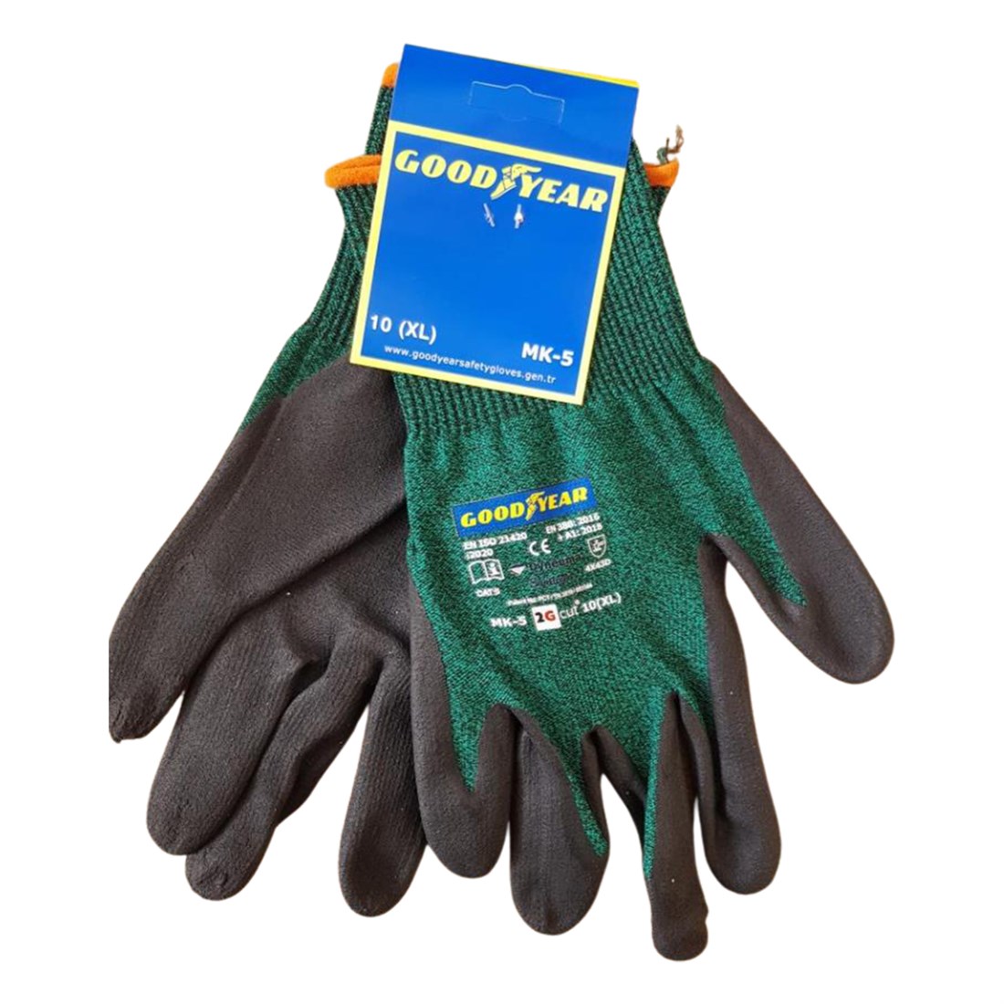 Goodyear Kesilmez Eldiven Yeşil MK5 NO:10