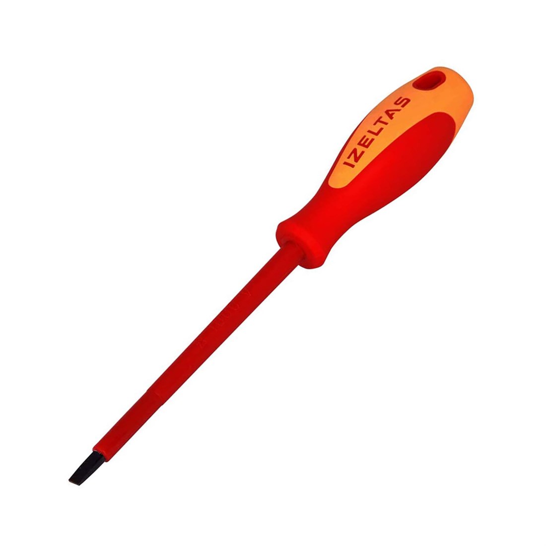 İzeltaş 1000V İzoleli Elektrikçi Düz Uçlu Tornavida 4*100 - 4140174100