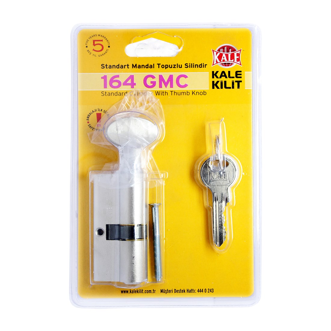 Kale 164GMC Mandallı Barel 68mm Saten 164GMC00037 (Blisterli)