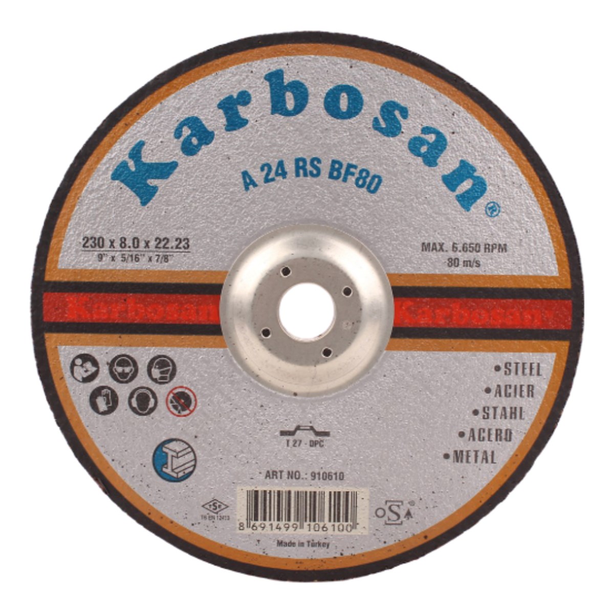 Karbosan 230*8*22 Nk Metal Taşlama Flex