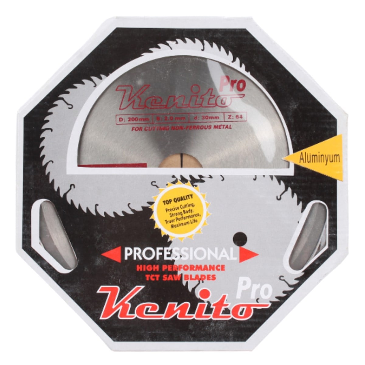 Kenito Daire Testere 200*30*2,0*1,2mm 64Diş (Alüminyum)
