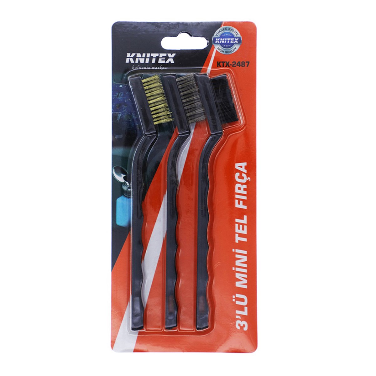 KNITEX 2487 TEL FIRÇA SETİ 3'LÜ - HRD-007648