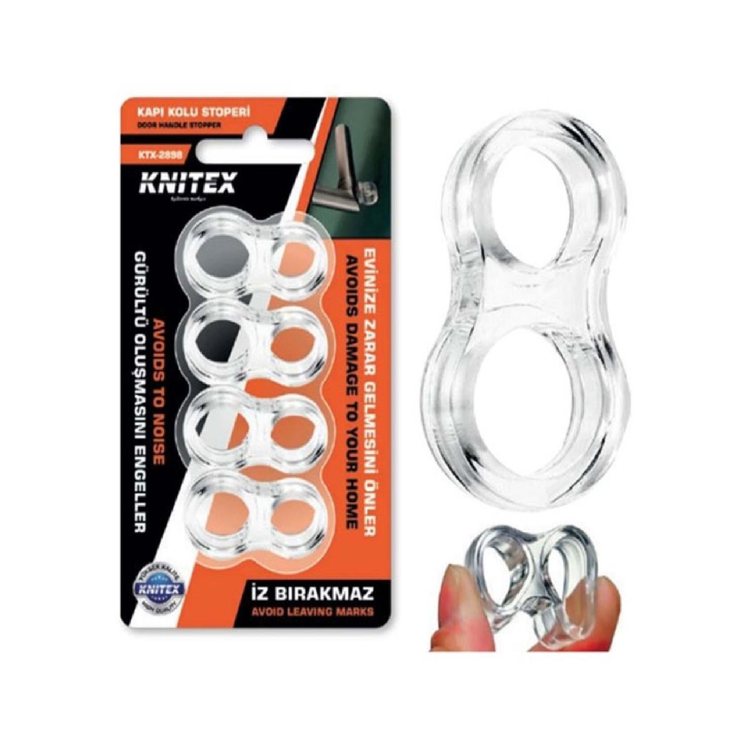 Knitex KTX-2898 Vakumlu Kapı Kolu Tamponu 4 Lü Pk