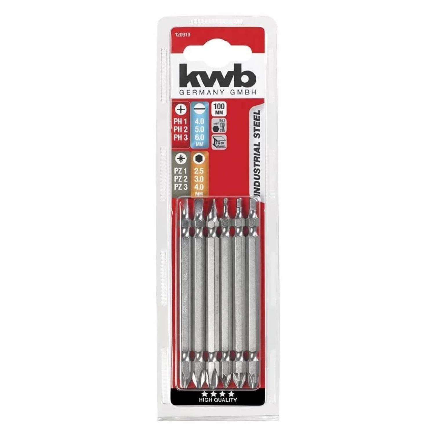 Kwb Çift Taraflı Bits Uç 100mm 6 Prç - 49120910