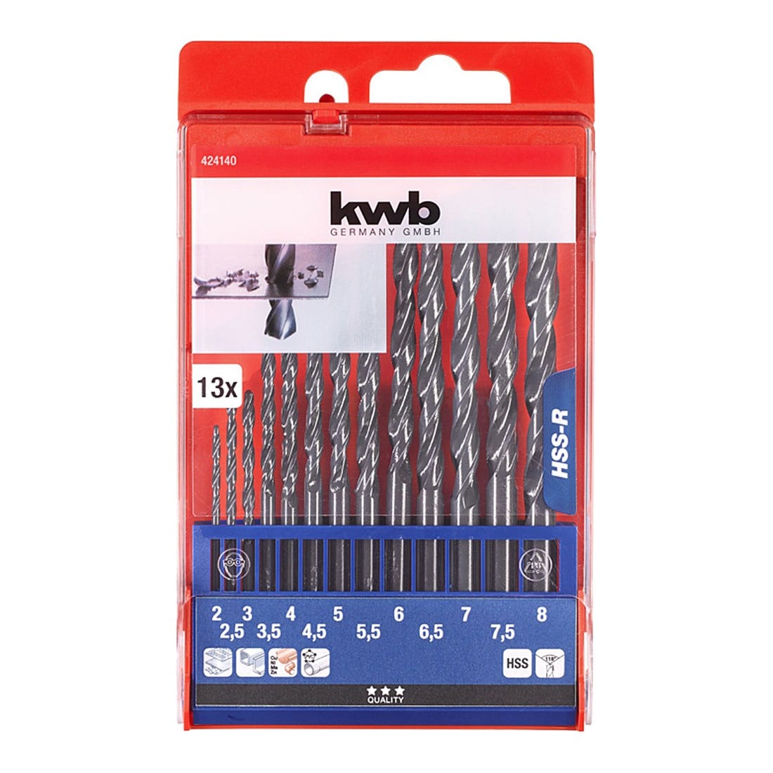 Kwb HSS Metal Matkap Uç Seti 13 Parça - 49424140