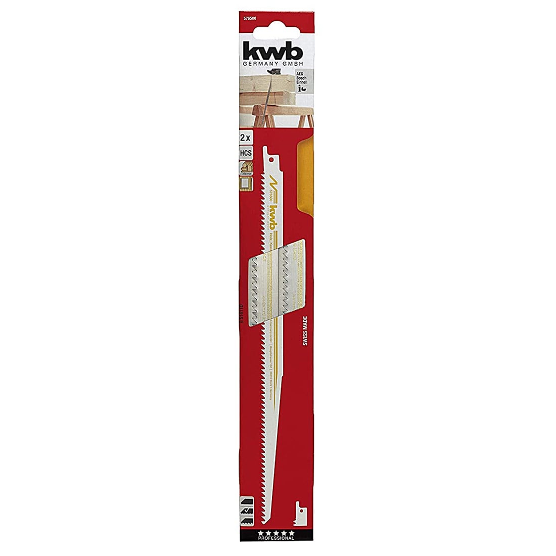 Kwb SB Kılıç Testere Bıçak 305 mm 2Li - 49576500