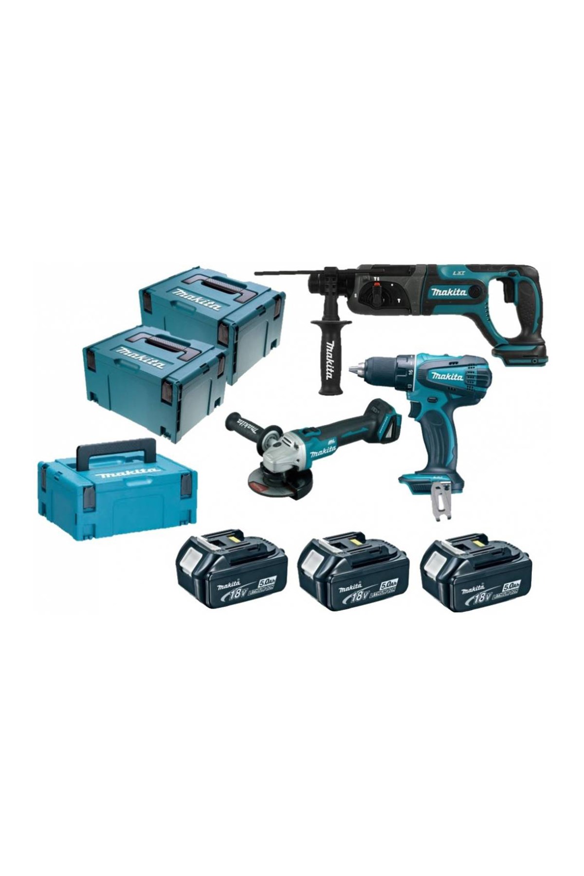 MAKİTA DLX3052TJ1 (DGA504+DHR241+DDD456) SET