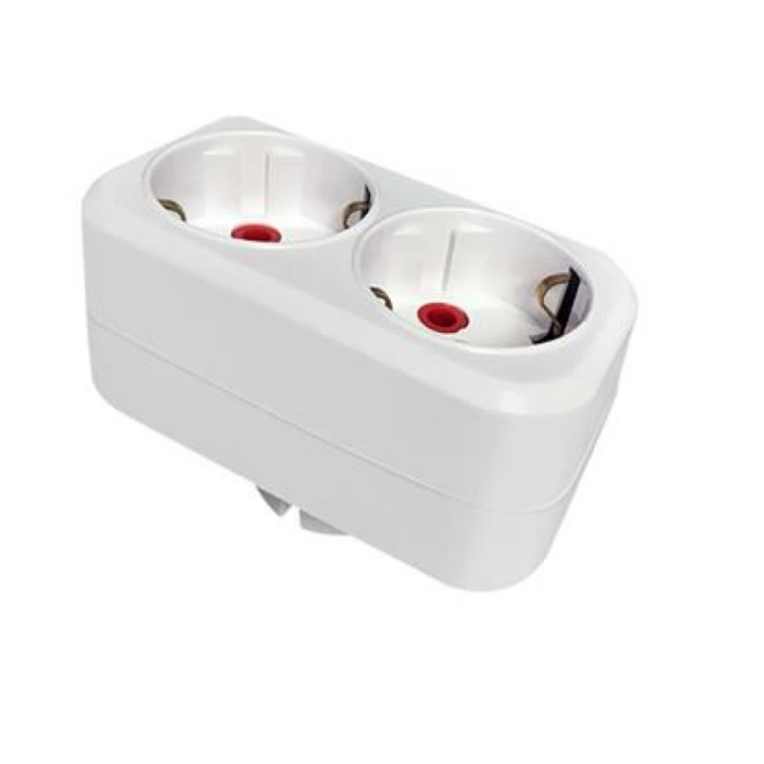 Mutlusan Fiş Priz İkili Düz Topraklı 0604