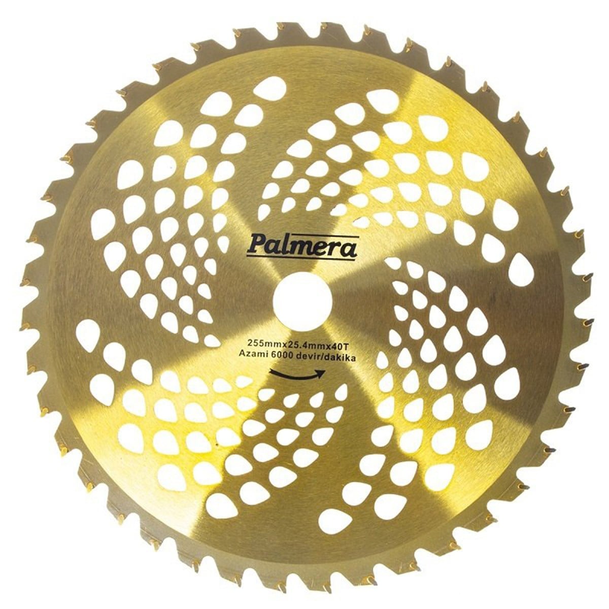 PALMERA TIRPAN BIÇAĞI 40D 255*25.4*2MM GOLD ELMAS PA25540T-G