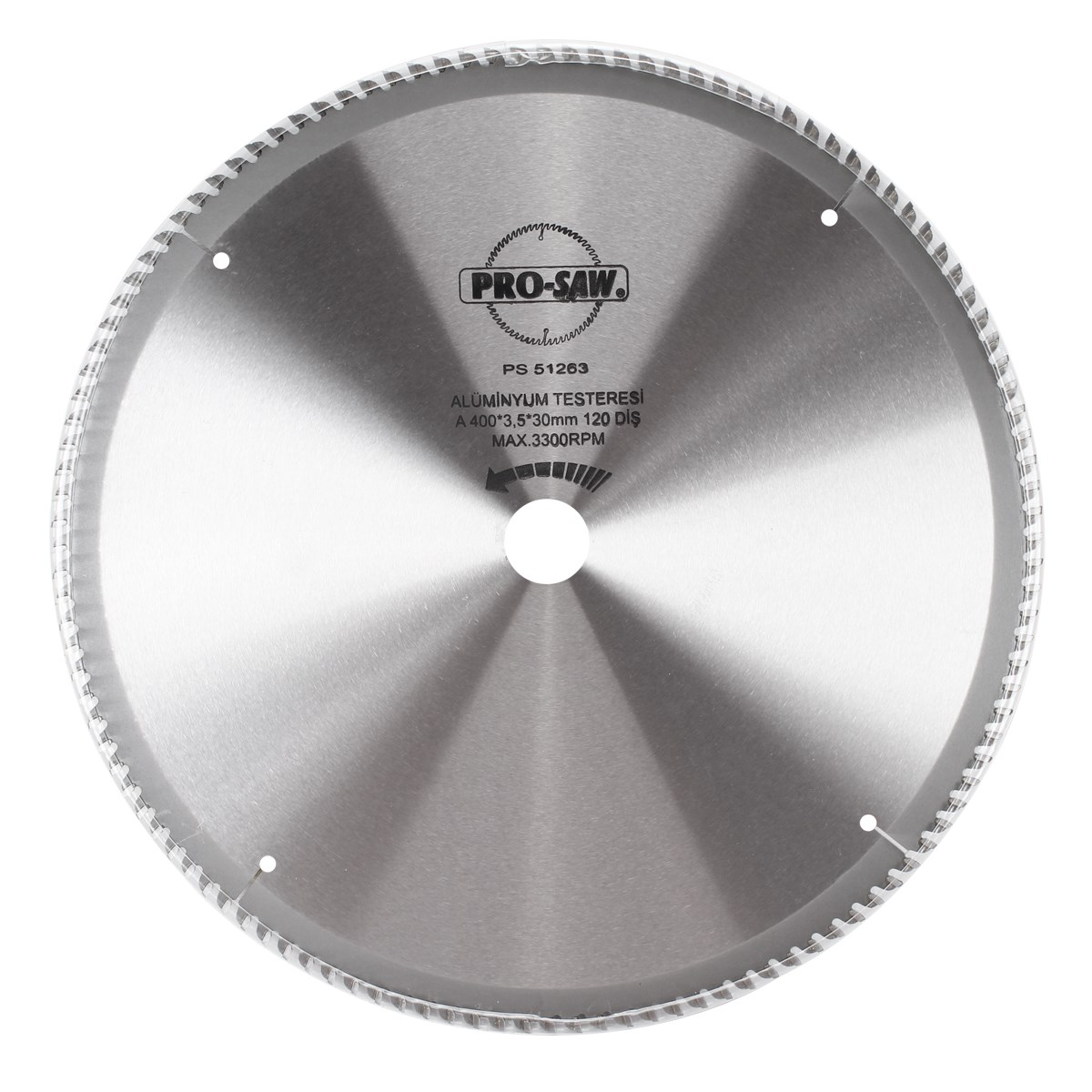 PROSAW ALÜMİNYUM TESTERE 400*3,5*30 (120 DİŞ) PS51263