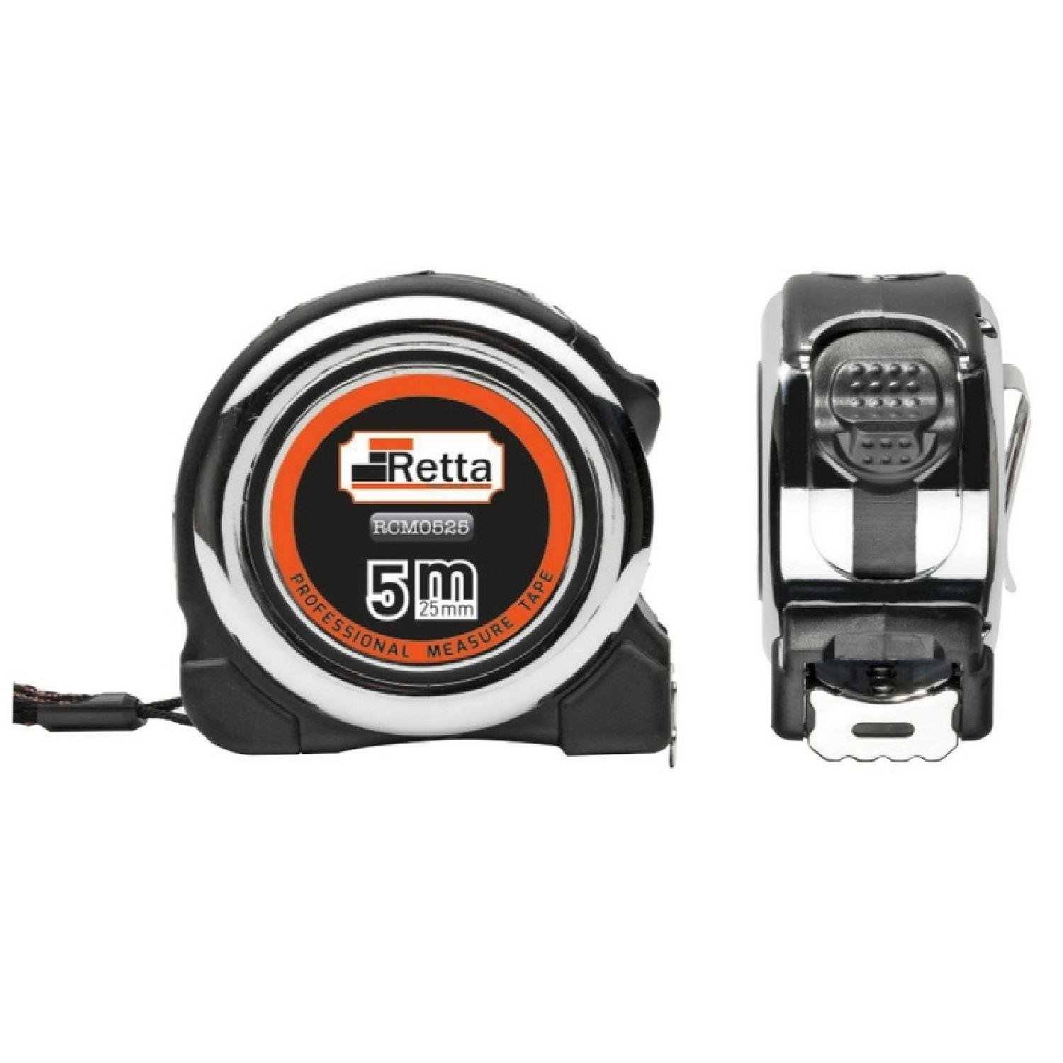 Retta 5 X 25  Çelik Şerit Metre-Rcm0525