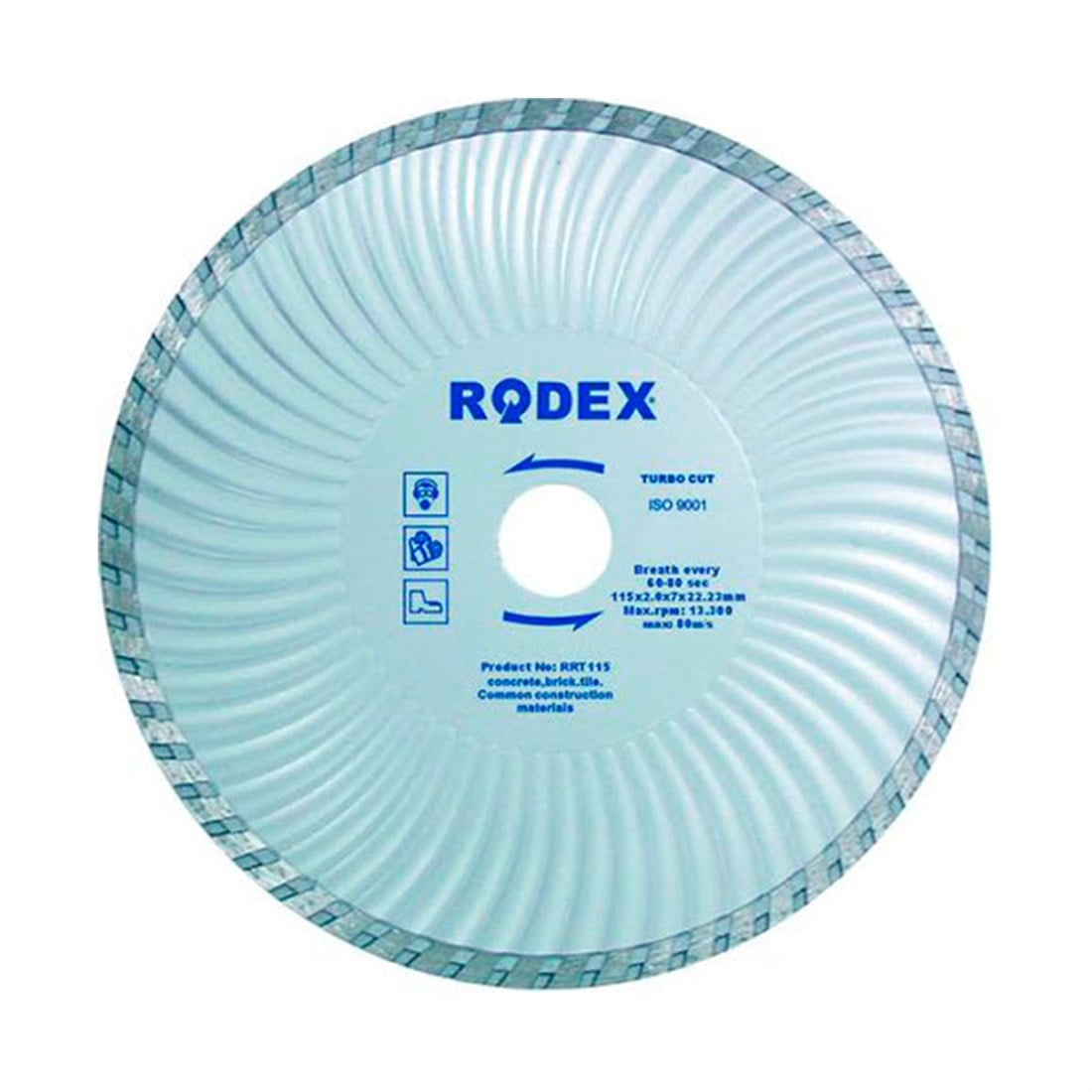 Rodex Rrt115 Turbo Kanallı Testere 115 Mm