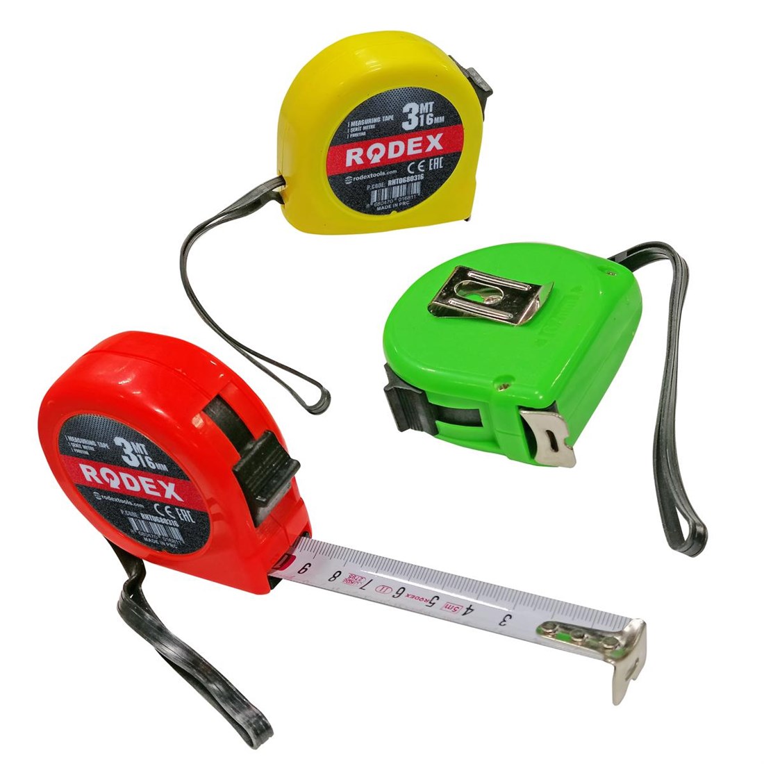 Rodex Şerit Metre 3*16mm - (1 ADET) RHT0680316
