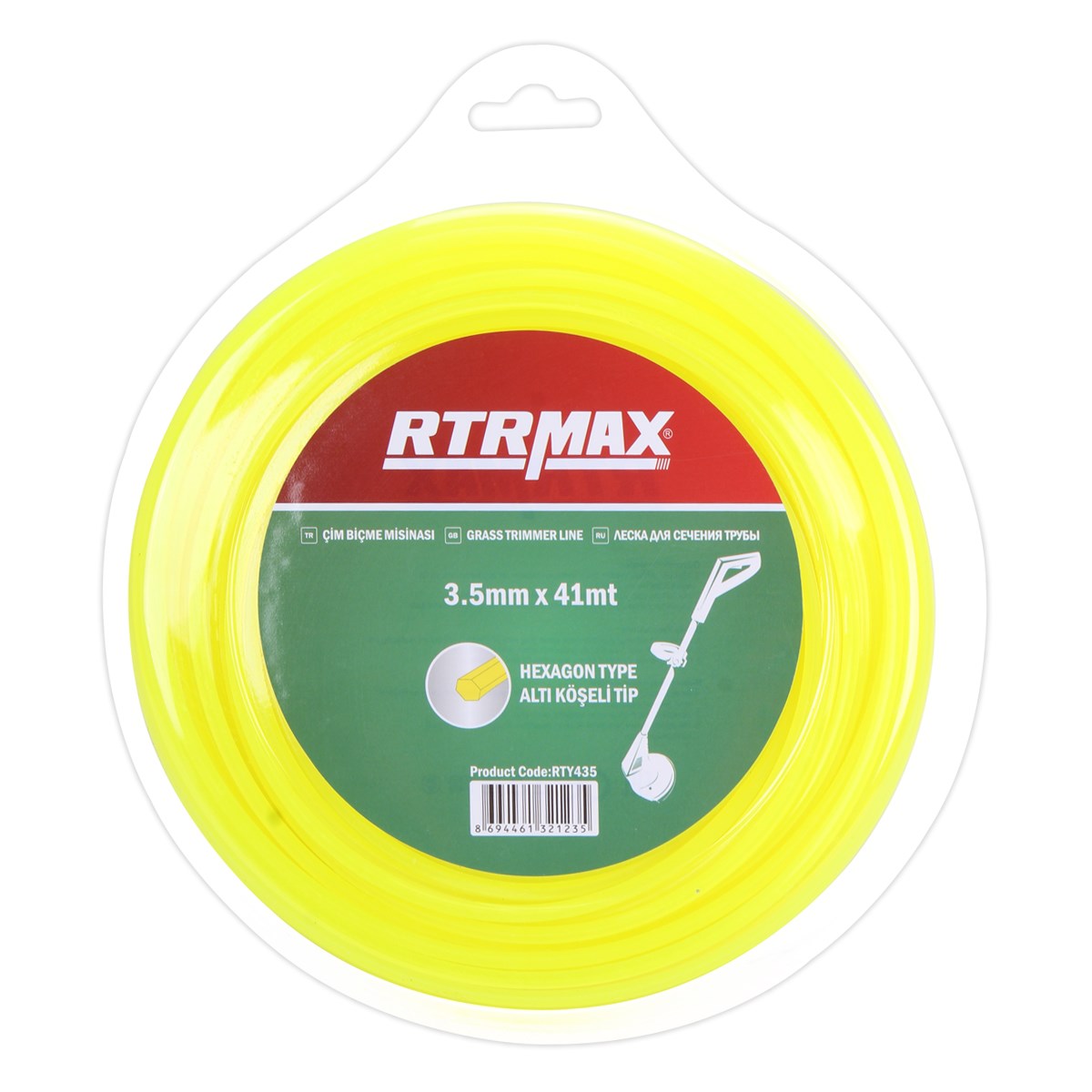 RTRMAX RTY435 TIRPAN MİSİNASI SARI 3,5MM*41MT