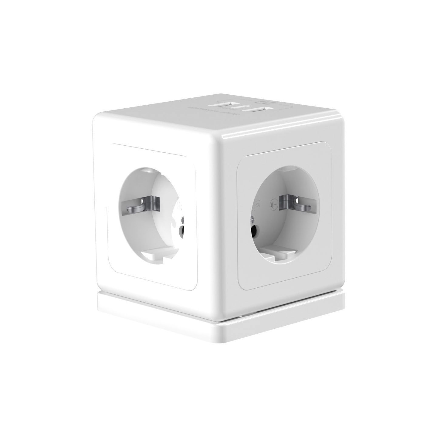 S-link PRZ04 4 Soketli 2 USB 1 Type-C PD20 2M 306 Joule Tam Bakır Küp Beyaz Akım Korumalı Priz - 43104