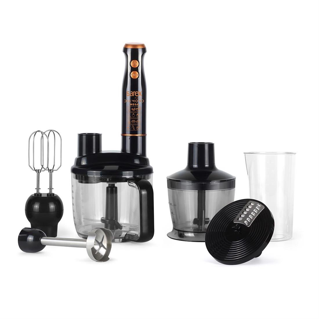Sarex SR-2030 Diamond Mega Blender Set Kırmızı-Siyah - ELK-04893