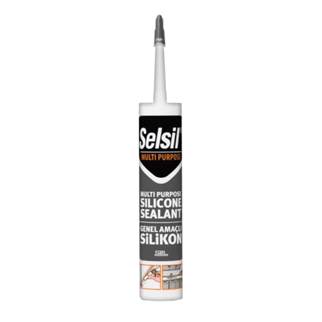 Selsil Genel Amaçlı Silikon 280gr Şeffaf