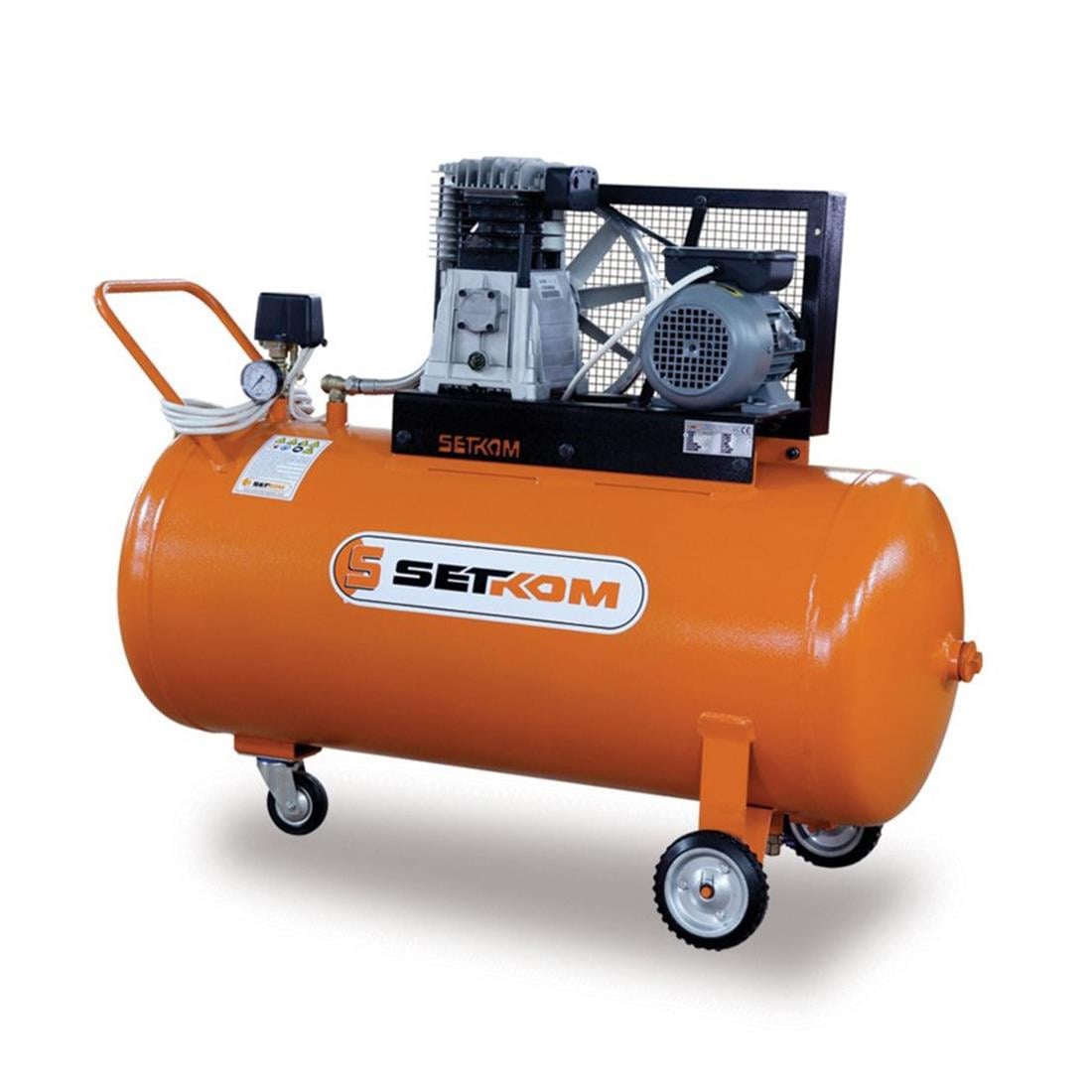 Setkom Pistonlu Kompresör 3 Hp 220V 200Lt 8 Bar - SET 30/200-3M