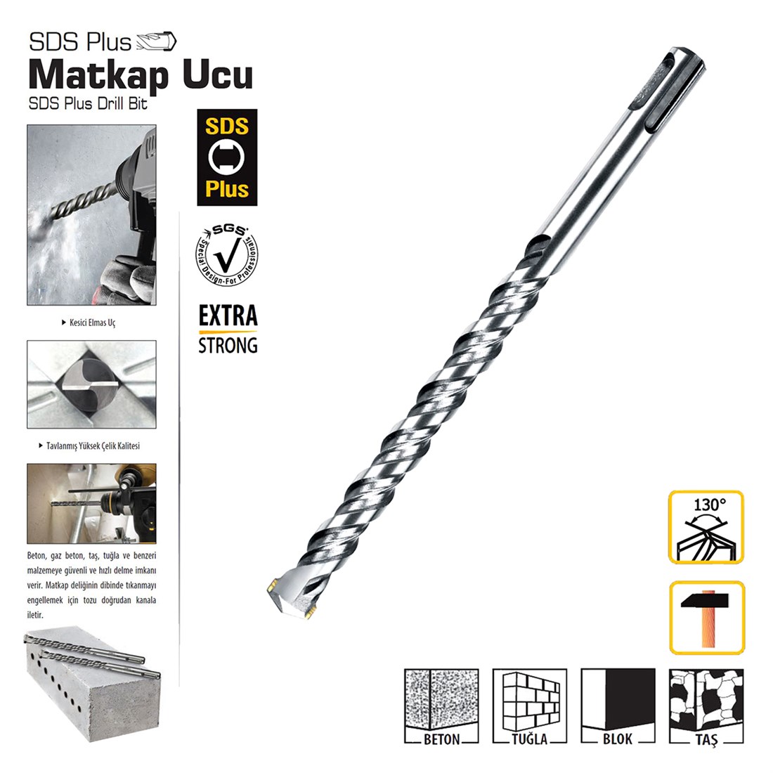 SGS 1561 SDS PLUS MATKAP UCU 12*600