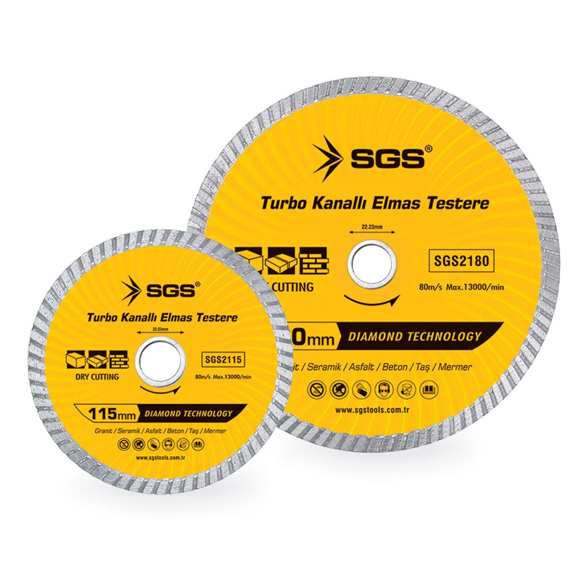 SGS 2115 TURBO KANALLI ELMAS TESTERE 115MM