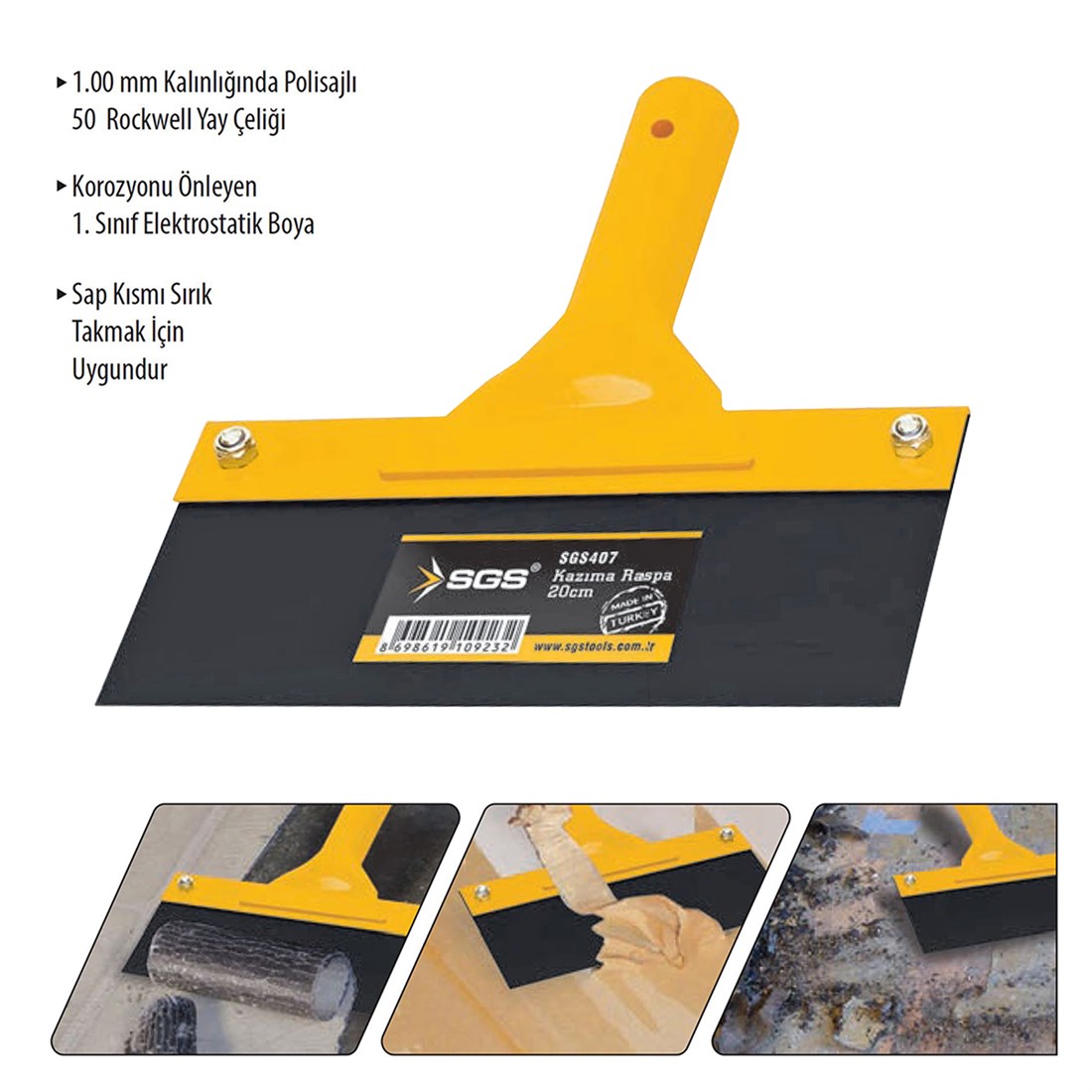 SGS 407 Kazıma Raspa 20 cm