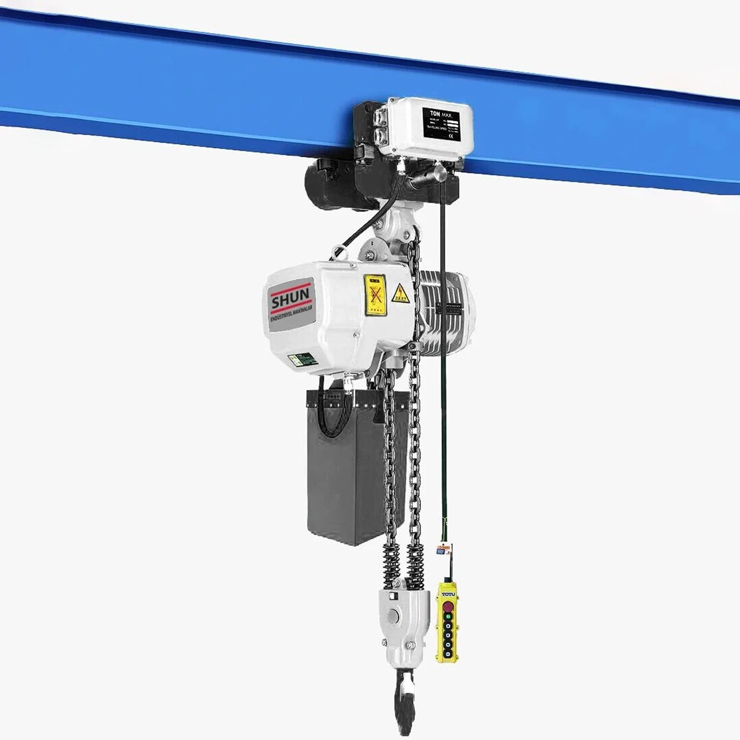 Shun Elektrikli Ceraskal 4 Hareketli Vinç 2 Ton 6mt Zincir - 7486061