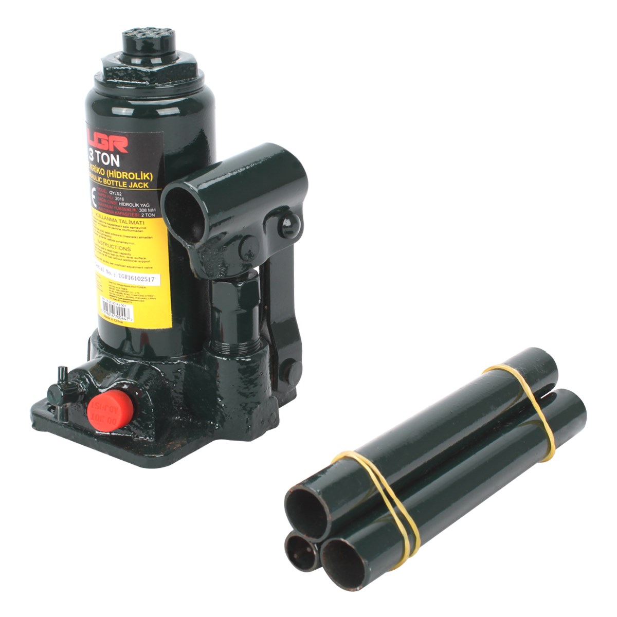 ŞİŞE KRİKO 3 TON 18 CM